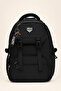 حقيبة ظهر مدرسية سوداء لطلاب المدارس الابتدائية والإعدادية، متعددة الأقسام، كبيرة الحجم 51702 - 2