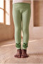 Children's Towel-Lined Leggings with Frog Accessories - 2