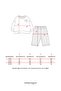 Baby Girl Top and Bottom Set with Striped Heart and Pretty Print - 8