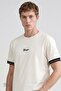 100% Cotton Relaxed Fit Comfortable Cut Crew Neck Logo Detailed T-Shirt - 4