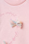 Girl's Dress with Tulle and Bow Detail - 4