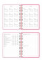 2026-2027 A5 Spiral-Bound Academic Weekly Planner 16 Months - Baby Pink - 8
