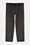 Siyah %100 Pamuk Regular Fit Beli Lastikli Jeans Bol Kot Pantolon TMNAW24JE00025 - 6