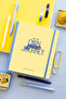 2026-2027 Weekly Academic Vertical Agenda with Charm Attachment Yellow - 18X20 cm - 3