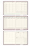 2026-2027 Weekly Academic Vertical Agenda Claret Red - 18X20 cm - 9