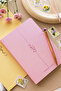 2026-2027 Dirt and Water Resistant Hard Cover A5 Academic Planner with Charm Attachment 16 Months - Pink