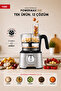 Mastermaid Power Max 12 in 1 Food Processor Gray 2500W