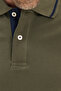 Men's Slim Fit Slim Fit 100% Cotton Soft Textured Cool Fabric Plain Pique Khaki Polo Neck T-Shirt - 6