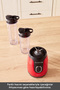 Blendfit Go Personal Kişisel Smoothie Blender Çift Hazne Kırmızı 600ml & 400 ml - 4