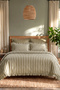 Ripple Single Duvet Cover Set Green