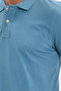 Men's Slim Fit Premium Series 100% Cotton Soft Textured Mercerized Indigo Polo Collar T-Shirt - 5