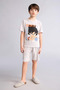 100% Cotton Dragon Ball Licensed Regular Fit 2-Piece Printed Shorts Pajama Set for Boys H4108A826H