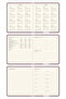 2026-2027 Weekly Academic Vertical Agenda Claret Red - 18X20 cm - 7