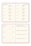 2026-2027 Dirt and Water Resistant Hard Cover A5 Academic Planner with Charm Attachment 16 Months - Pink - 13