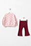 Baby Girl Top and Bottom Set with Spanish Style Heart Detail - 3