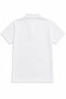 Unisex Kids White Polo Collar School T-Shirt 100% Cotton - 4