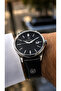 Original Black Genuine Leather Cord Men's Wristwatch 3 Atm Water Resistant - Hme2073C2 - 5