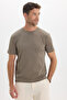 Unisex Regular Fit Comfortable Cut 100% Cotton Crew Neck Stone T-Shirt