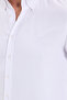 Men's Slim Fit Slim Fit Plain Oxford Embroidered Button-Down Collar White Sports Shirt - 5