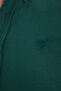 Men's Slim Fit Slim Fit Plain Oxford Embroidered Button down Collar Khaki Sports Shirt - 7