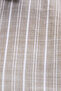 Men's Regular Fit Classic Cut Oversized 100% Cotton Short Sleeve Linen Texture Single Pocket Striped Shirt - 6
