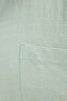 Men's Regular Fit Classic Cut 100% Cotton Linen Texture Green Shirt with Pockets - 7