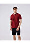 6Sm5051-Trd Men's Polo Neck T-Shirt - Red
