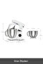 Mastermaid Chef Ultra D2000W Dijital Ekranlı Hamur Yoğurma Makinesi Matte White 7L - 2