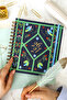 2026-2027 18X20 Spiral Bound Square Weekly Academic Planner - Flower