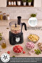 Mastermaid Power Max 12 in 1 Food Processor Black 2500W - 5