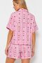 Sweet Strawberry Lounge Shorts Pajama Set - 2