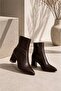 Women's Pointed Toe Mid-Heel Shoes Aci̇kahve Skin