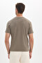 Unisex Regular Fit Comfortable Cut 100% Cotton Crew Neck Stone T-Shirt - 6
