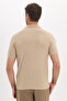 Men's Slim Fit Slim Fit Viscose Fabric Patterned Plain Pique Buttonless Mink Polo Neck T-Shirt - 8