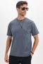 Men's Boxy Fit Loose Cut 100% Cotton Crew Neck Dark Gray T-Shirt - 5