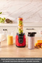 Blendfit Go Personal Kişisel Smoothie Blender Çift Hazne Kırmızı 600ml & 400 ml - 6