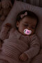 2-Pack Day and Night Silicone Pacifier 6-18 Months (with Storage Container as a Gift) Pink - 4