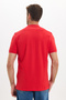Men's Slim Fit Premium Series 100% Cotton Soft Textured Mercerized Red Polo Collar T-Shirt - 8