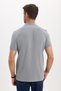 Men's Slim Fit Premium Series 100% Cotton Soft Textured Mercerized Gray Polo Collar T-Shirt - 8