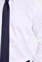 Men's Regular Fit Classic Cut 100% Cotton Ecoteks Certified Non-Ironing Non-Iron White Shirt - 7