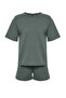 Haki Waffle Kumaş Şortlu Örme Pijama Takımı THMSS22PT0524 - 7