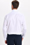 Men's Regular Fit Classic Cut 100% Cotton Ecoteks Certified Non-Ironing Non-Iron White Shirt - 8