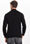 Men's Slim Fit Slim Fit Soft Texture Non-Pilling Black Half Turtleneck Knitwear Sweater - 8