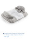 وسادة رأس مسطحة قابلة للتعديل بزهرة رمادية - 4
