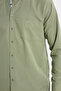 Classic Fit Long Sleeve Buttoned Collar Cotton Easy Iron Oxford Plain Men's Shirt - 5