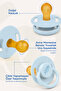 Pure Natural Soft Rubber Tip Round Pacifier 0-6 Months Blue - 3
