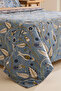 Olmira 100% Cotton Double Duvet Cover Set Blue - 3