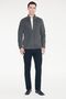 Men's Anthracite-melange Anti-pilling Non-pilling Standard Fit Stand-up Collar Sweatshirt Fleece Jacket - 2