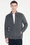 Men's Anthracite-melange Anti-pilling Non-pilling Standard Fit Stand-up Collar Sweatshirt Fleece Jacket - 3