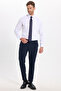 Men's Regular Fit Classic Cut 100% Cotton Ecoteks Certified Non-Ironing Non-Iron White Shirt - 2